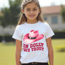 L Kids In Dolly We Trust Tee