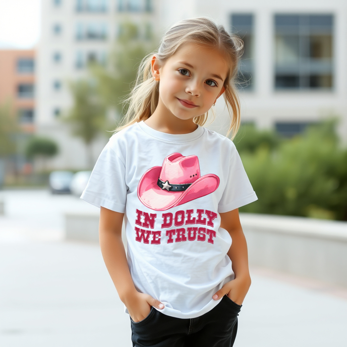 Kids In Dolly We Trust Tee