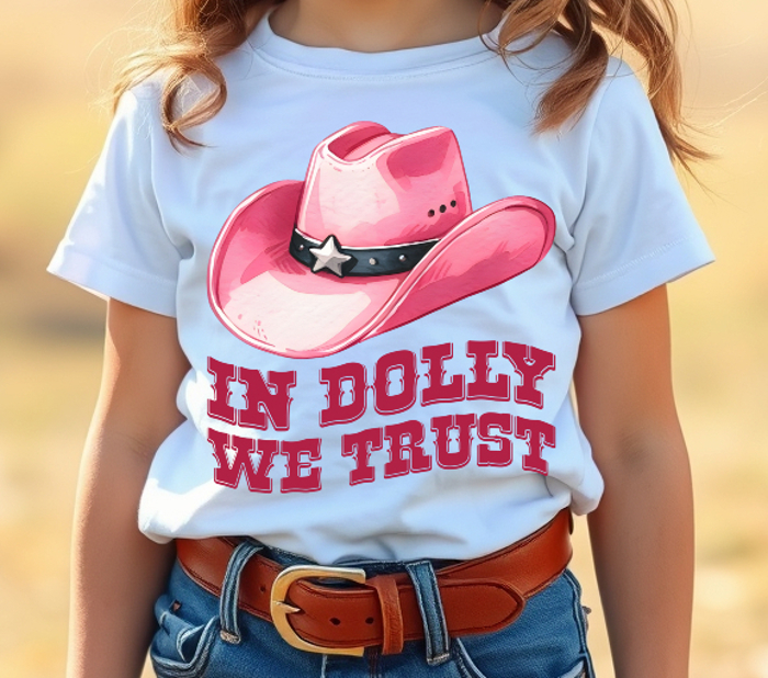 Toddler In Dolly We Trust Tee