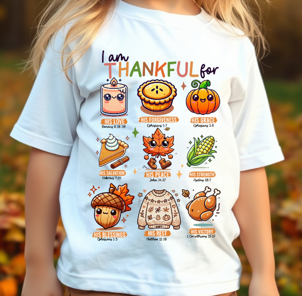 Kids Thankful For His Love Tee