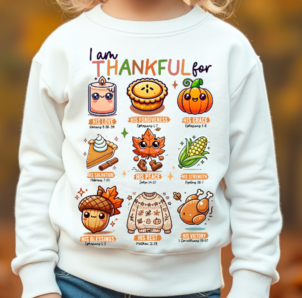 Toddler Thankful For His Love Sweatshirt