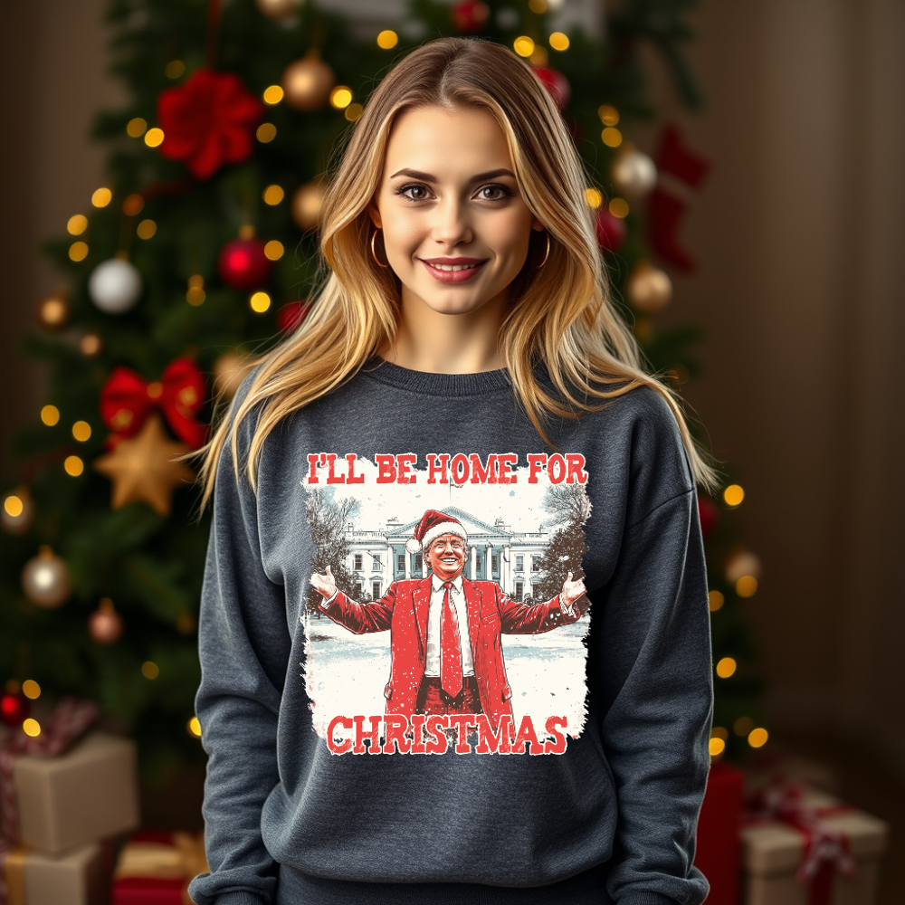 Unisex Trump Home For Christmas Sweatshirt