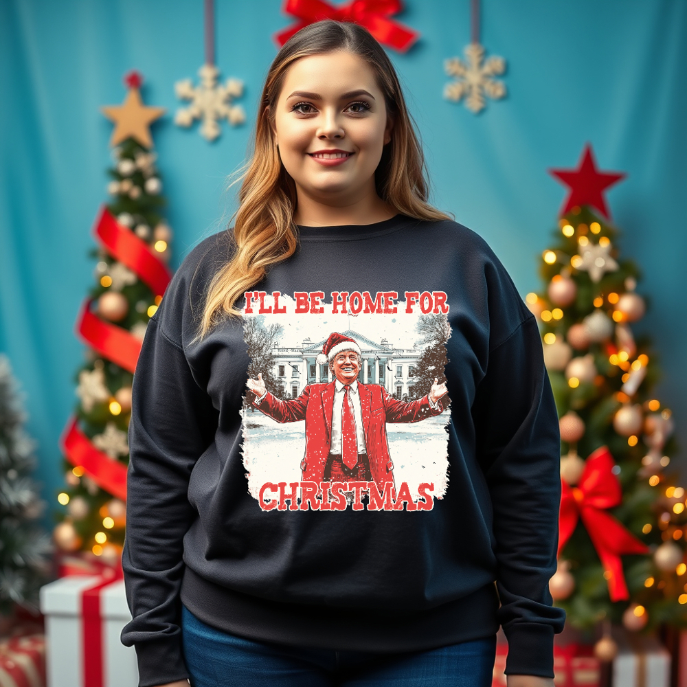 Unisex Trump Home For Christmas Sweatshirt