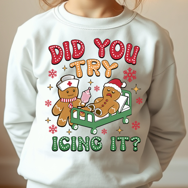 Kids Did You Try Icing It Sweatshirt