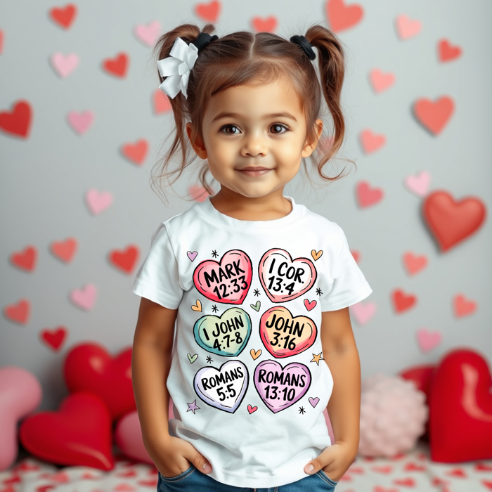 Toddler Bible Convo Hearts Tee