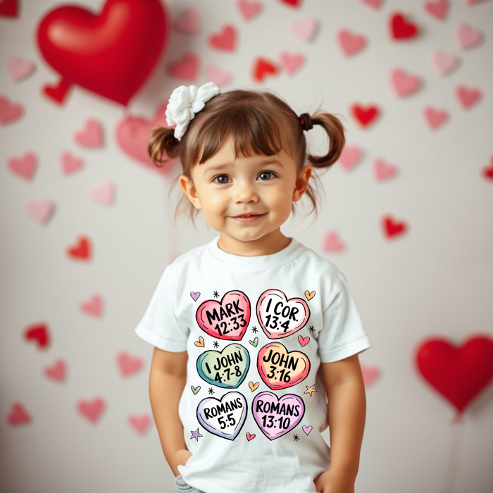 Toddler Bible Convo Hearts Tee