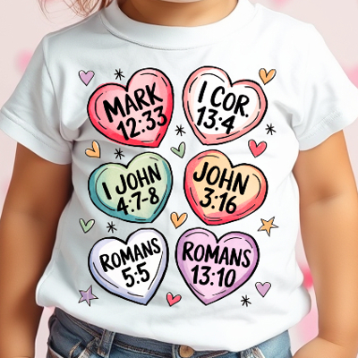 Toddler Bible Convo Hearts Tee