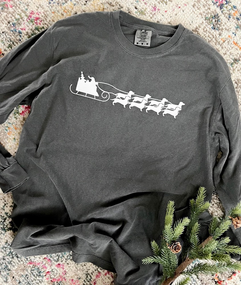 Dachshund Through The Snow Holiday Shirt