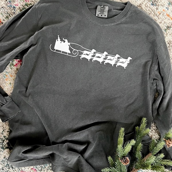 Dachshund Through The Snow Holiday Shirt