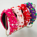  Beaded Headband, Valentines Day Accessories, Mardi Gras Accessories