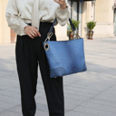 Womens Blue Wandy Shoulder Bag and Wallet Set