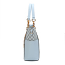 Light Blue Printed MKF Collection Merlina Tote Bag and Wallet Set By Mia K.