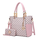 Pink Printed MKF Collection Merlina Tote Bag and Wallet Set By Mia K.