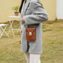 Cognac Brown Brown MKF Collection Havana II Phone Crossbody Bag