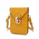 Mustard Yellow MKF Collection Havana II Phone Crossbody Bag