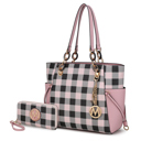 Pink Pink MKF Collection Yale Tote Bag with Wallet Set 