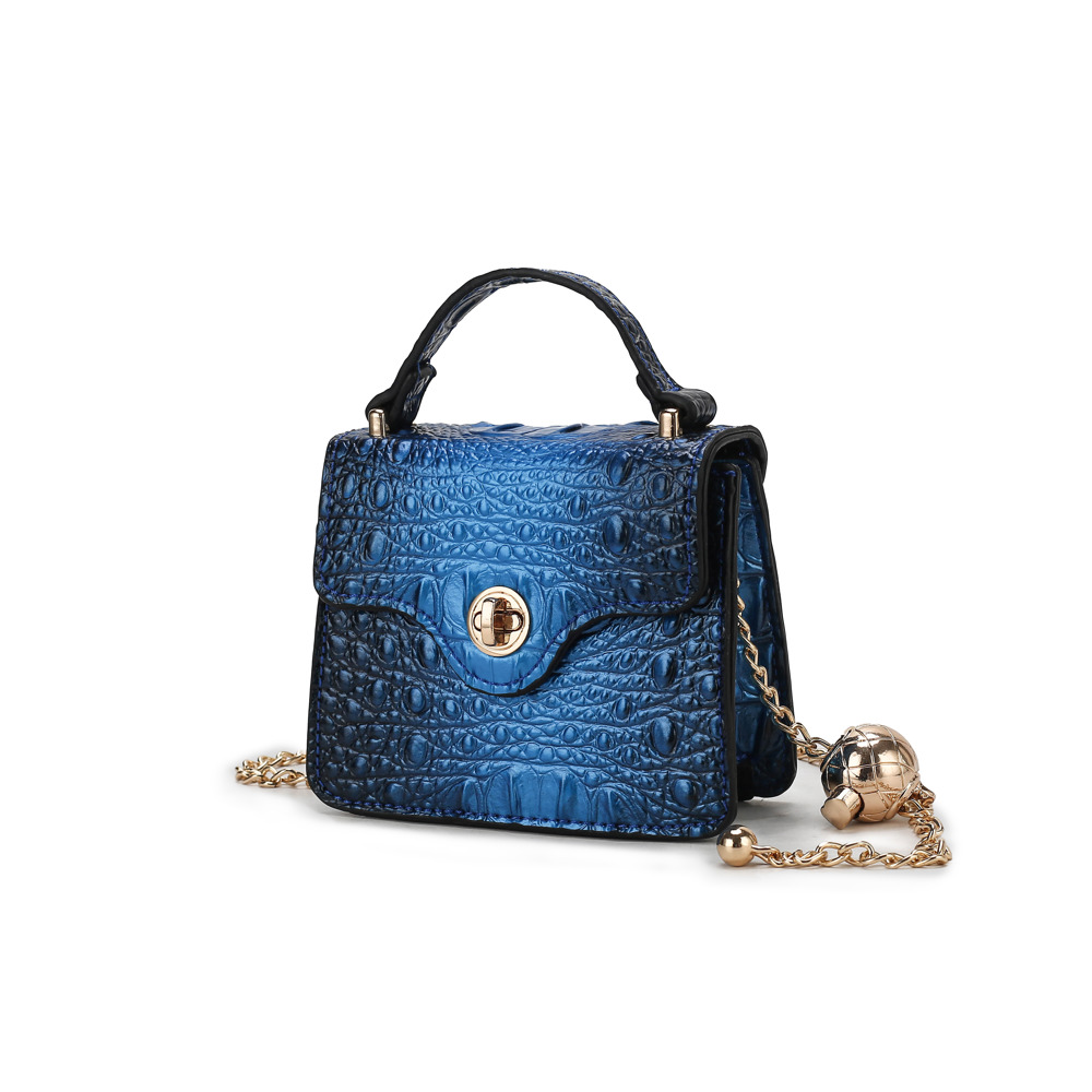 MKF Collection Luxe Croc Embossed Mini Satchel 