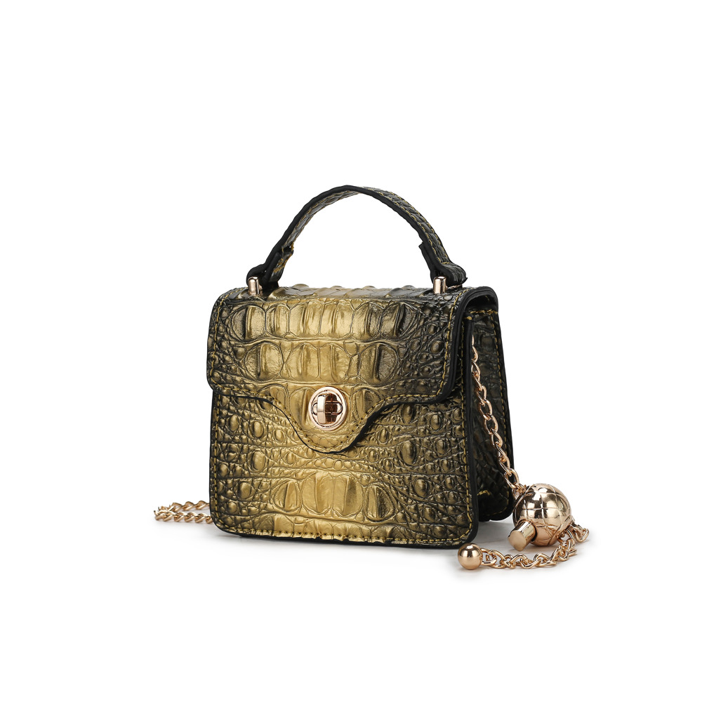 MKF Collection Luxe Croc Embossed Mini Satchel 