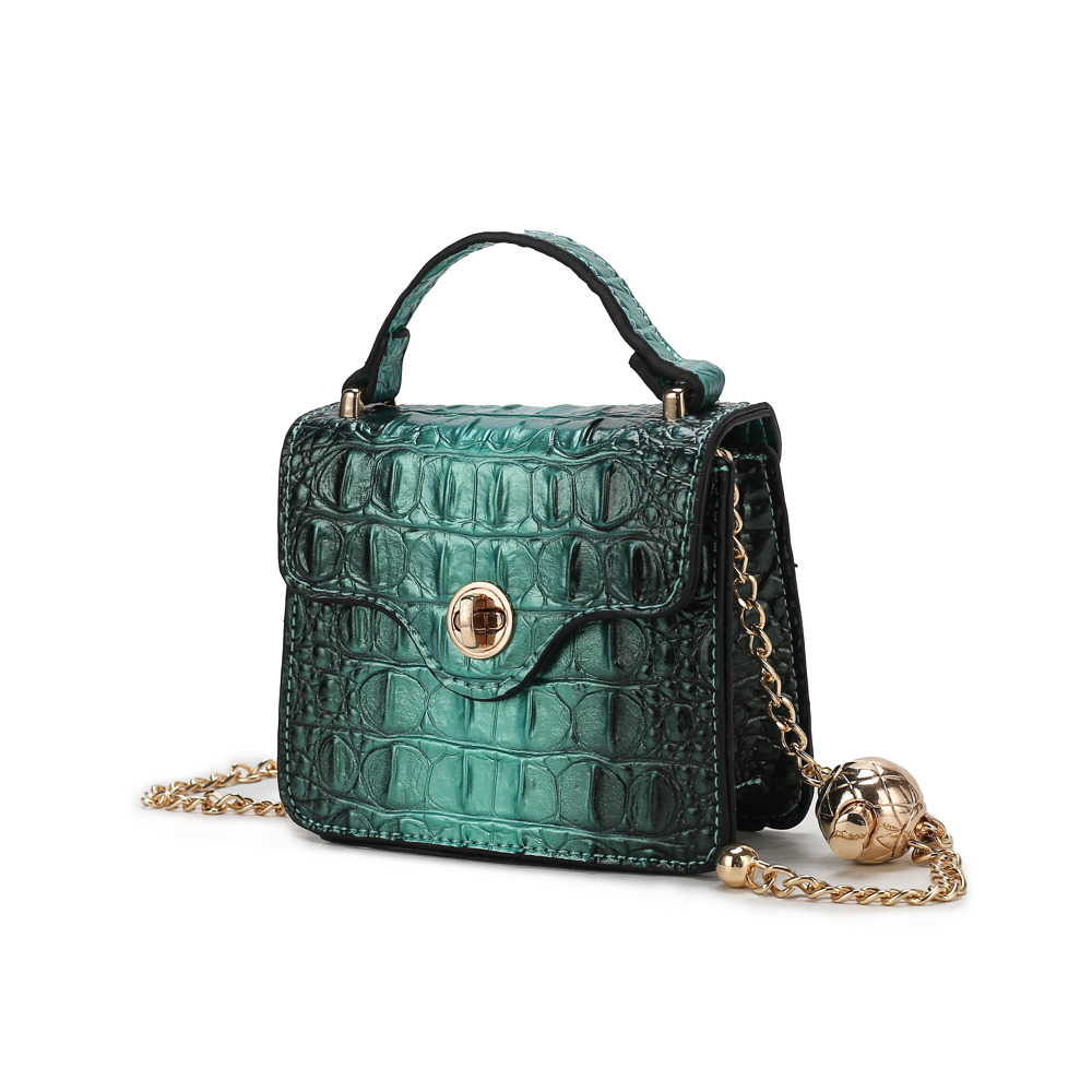 MKF Collection Luxe Croc Embossed Mini Satchel 