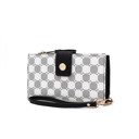 Black Printed MKF Collection Solene Monogram Wristlet