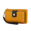 Yellow Olive Solid MKF Collection Olympe Wristlet Wallet