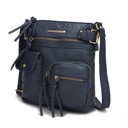 Navy Solid MKF Collection Vintage Stiella Crossbody Bag