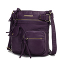 Purple Solid MKF Collection Vintage Stiella Crossbody Bag