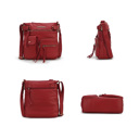 Red Solid MKF Collection Vintage Stiella Crossbody Bag