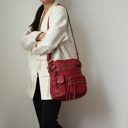 Red Solid MKF Collection Vintage Stiella Crossbody Bag