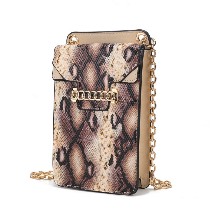 MKF Collection Yael Faux Snake Phone Crossbody by Mia K