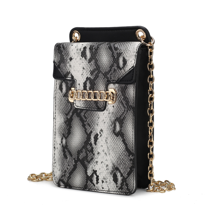 MKF Collection Yael Faux Snake Phone Crossbody by Mia K