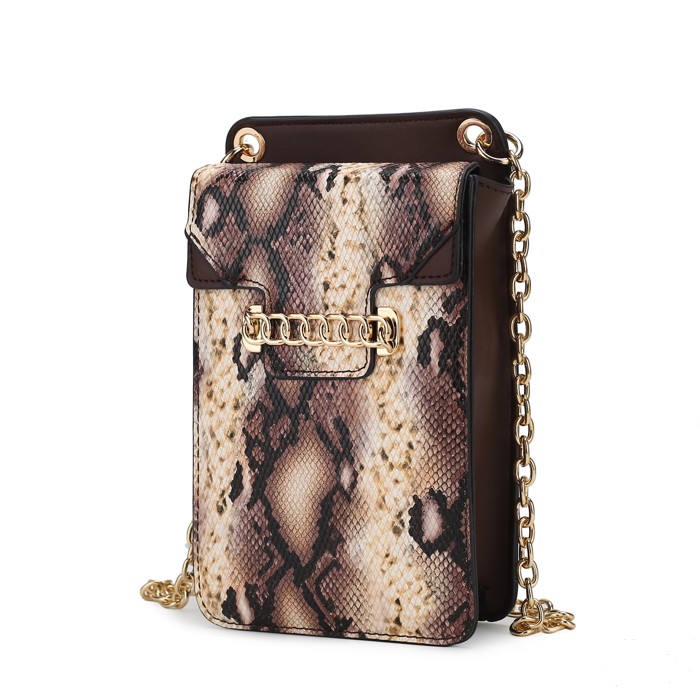 MKF Collection Yael Faux Snake Phone Crossbody by Mia K