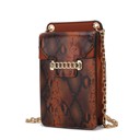 Cognac Brown Snake Skin MKF Collection Yael Faux Snake Phone Crossbody by Mia K