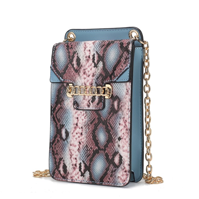 MKF Collection Yael Faux Snake Phone Crossbody by Mia K