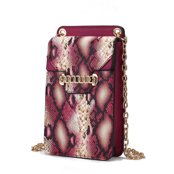 MKF Collection Yael Faux Snake Phone Crossbody by Mia K