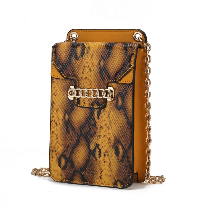 MKF Collection Yael Faux Snake Phone Crossbody by Mia K