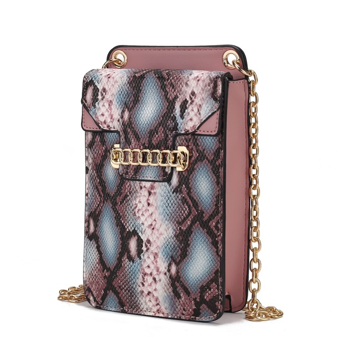 MKF Collection Yael Faux Snake Phone Crossbody by Mia K