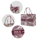 Black Botanical MKF Collection Adorabella Tote Bag By Mia K.