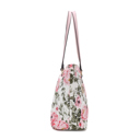 Black Botanical MKF Collection Hallie Quilted Cotton Tote Bag By Mia K.