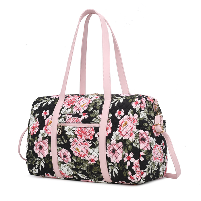 MKF Collection Khelani Cotton Botanical Duffle Bag by Mia K.