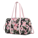 Black Floral MKF Collection Khelani Cotton Botanical Duffle Bag by Mia K.