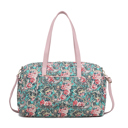 Black Floral MKF Collection Khelani Cotton Botanical Duffle Bag by Mia K.