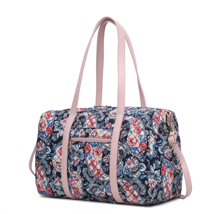 MKF Collection Khelani Cotton Botanical Duffle Bag by Mia K.