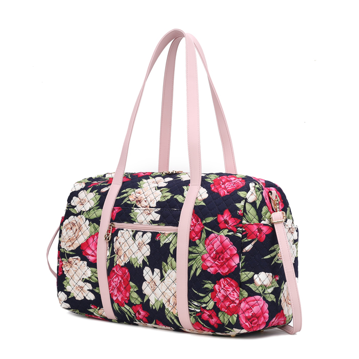 MKF Collection Khelani Cotton Botanical Duffle Bag by Mia K.