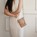 Beige Solid MKF Collection Willow Crossbody bag by Mia K. 