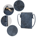 Charcoal Gray Solid MKF Collection Willow Crossbody bag by Mia K. 