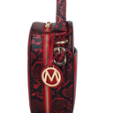 Coffee Faux Snake Embossed MKF Collection Mallory Crossbody by Mia K. 