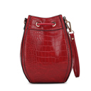 Cognac Brown faux crocodile pattern MKF Collection Cassidy Hobo Bucket Bag by Mia K.