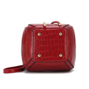 Red faux crocodile pattern MKF Collection Cassidy Hobo Bucket Bag by Mia K.