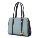 Baby Blue Solid MKF Collection Amy Women's Tote Bag By Mia K.